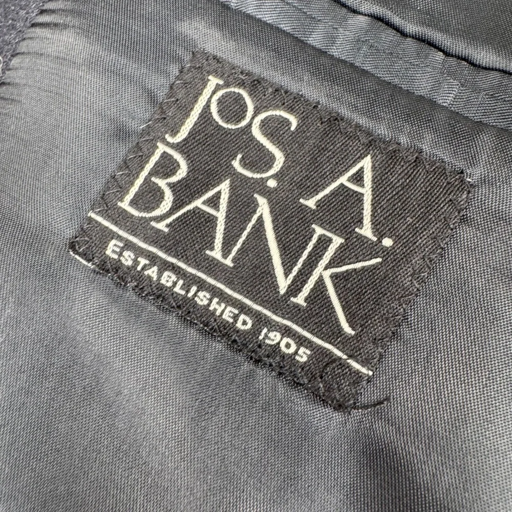 Jos. A. Bank Blazer Mens 48R Navy Blue Wool Cashmere Crest Button Sports Coat